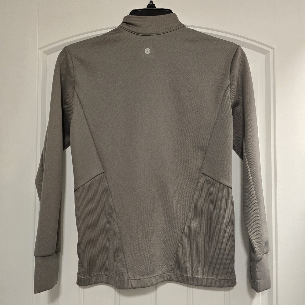 🌟7/25$ ZELLA Full Zip Athletic Jacket In Taupe - Picture 4 of 7